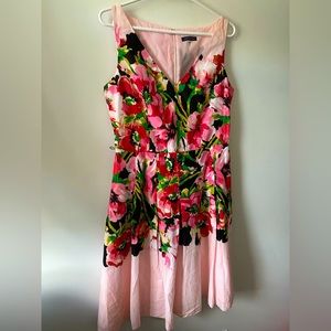 Tommy Hilfiger Pink Floral Midi Dress